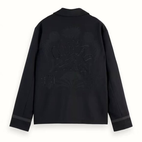 Brand New Scotch Soda Men's Embroidered Wool-Blend Blazer Size M - Picture 12 of 13